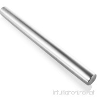 CHICHIC 15 3/4 Inch Professional Stainless Steel Rolling Pin  French Dough Roller for Baking  Smooth Metal & Tapered Design Best for Fondant  Pie Crust  Cookie  Pastry  and More - B07CNSD6VM